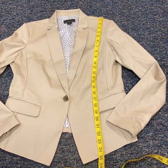 Attention Tan Blazer sz. 10 - Picture 4 of 7
